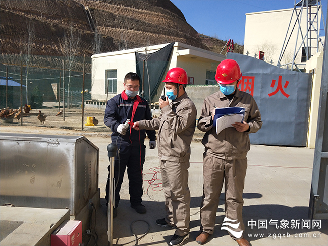 陝西省米脂縣氣象局對易燃易爆場所草莓视频APP官网下载安全檢查現場